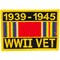 WWII Veteran Service Ribbon Patch 1939-1945 Military Collectibles